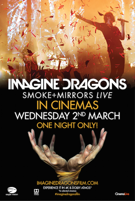 IMAGINE DRAGONS - SMOKE + MIRRORS LIVE ポスター
